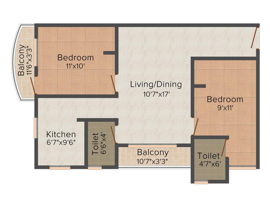 Guru Vignesh (2BHK+2T (905 sq ft) 905 sq ft)