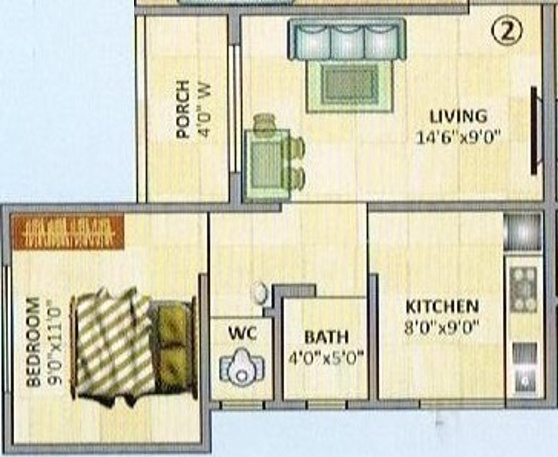 Aarsh Avenue (1BHK+1T (680 sq ft) 680 sq ft)