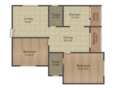Hoysala Commanders Retreat (2BHK+2T (1,165 sq ft) 1165 sq ft) Hoysala Commanders Retreat (2BHK+2T (1,165 sq ft) 1165 sq ft)