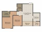 Hoysala Dzire (2BHK+2T (828 sq ft) 828 sq ft)