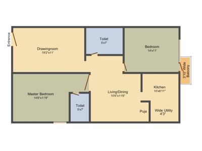 My Home Navadweepa (2BHK+2T (1,200 sq ft) 1200 sq ft) My Home Navadweepa (2BHK+2T (1,200 sq ft) 1200 sq ft)