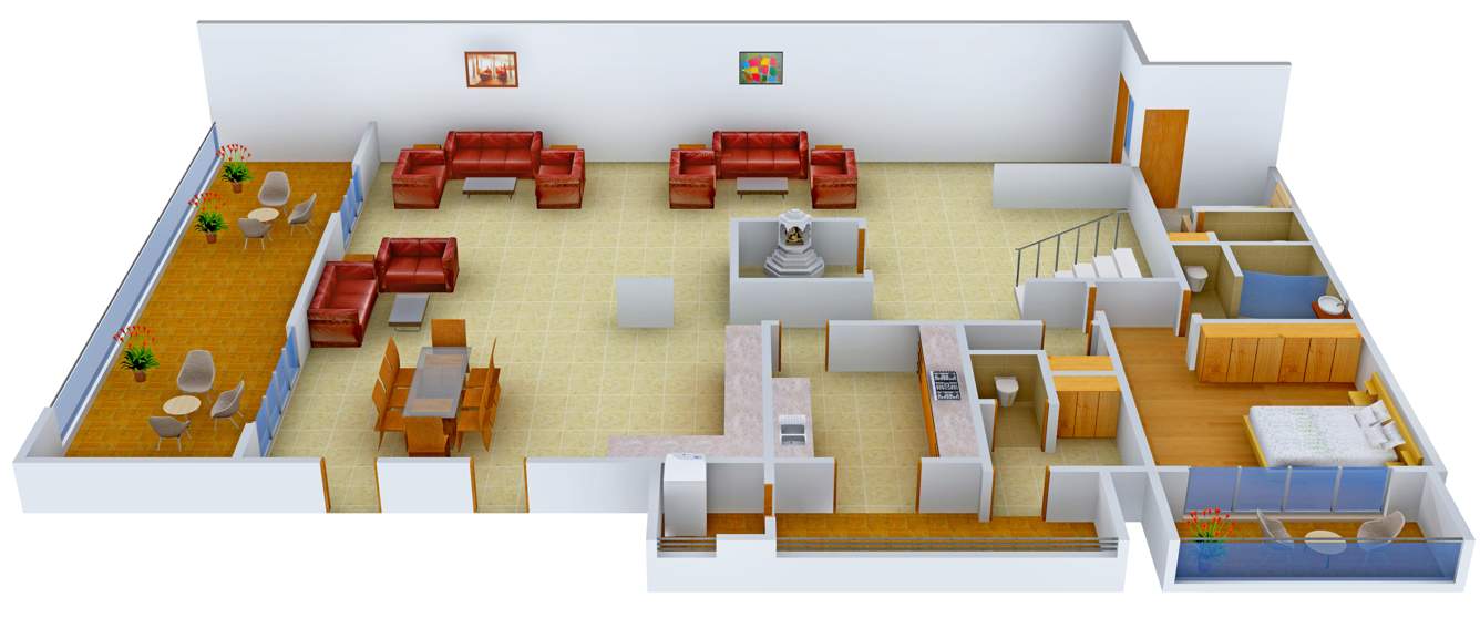 Indraprastha Schon (4BHK+4T (7,057 sq ft)   Servant Room 7057 sq ft)