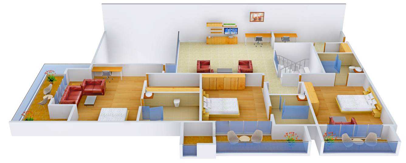 Indraprastha Schon (4BHK+4T (7,057 sq ft)   Servant Room 7057 sq ft)