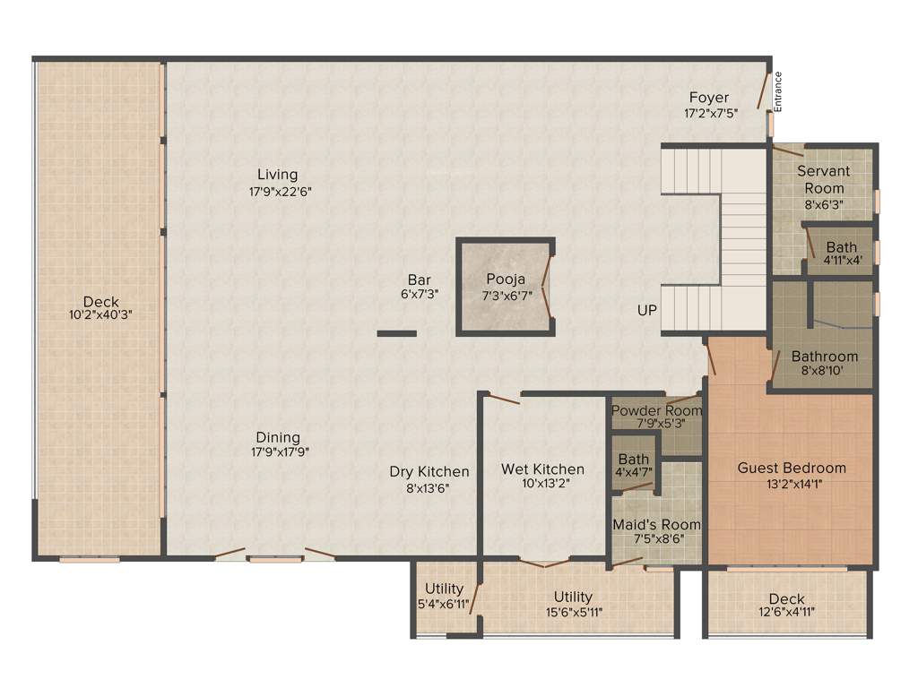 Indraprastha Schon (4BHK+4T (7,057 sq ft)   Servant Room 7057 sq ft)