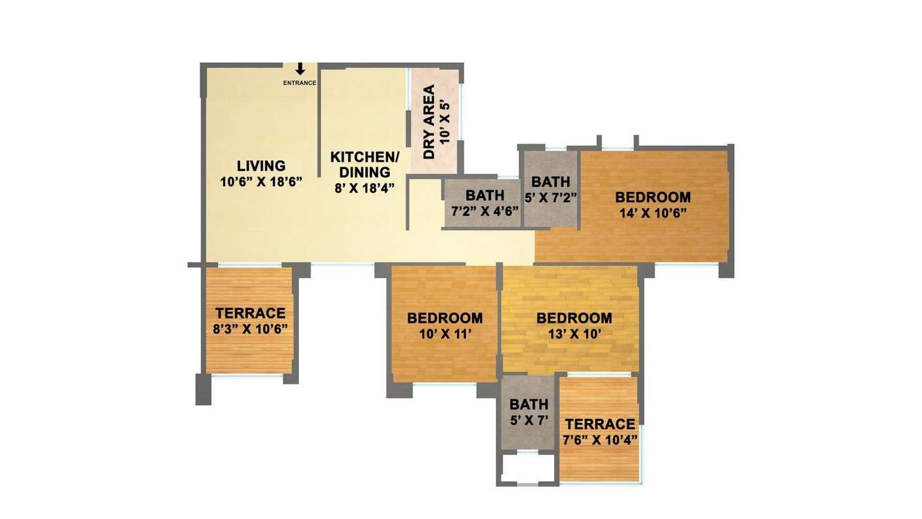 Magnus Manjri Greens 5 (3BHK+3T (1,500 sq ft) 1500 sq ft)