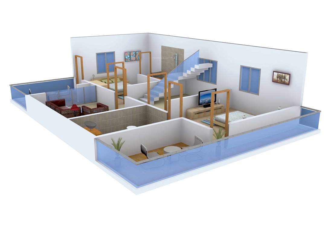 SRS Green Valley (3BHK+3T (2,635 sq ft) Pooja Room 2635 sq ft)