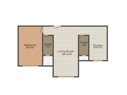 Advent Advent Neel Residency (1BHK+2T (780 sq ft) 780 sq ft)