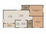 AR Tranquil Greens (2BHK+2T (1,170 sq ft) 1170 sq ft) AR Tranquil Greens (2BHK+2T (1,170 sq ft) 1170 sq ft)