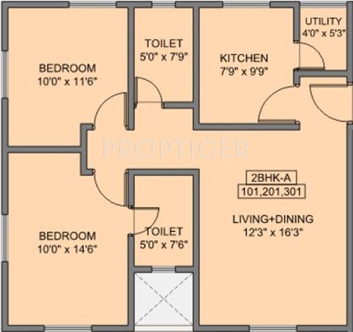 Gaikwad Properties Vaidehi Saaket (2BHK+2T (900 sq ft) 900 sq ft)