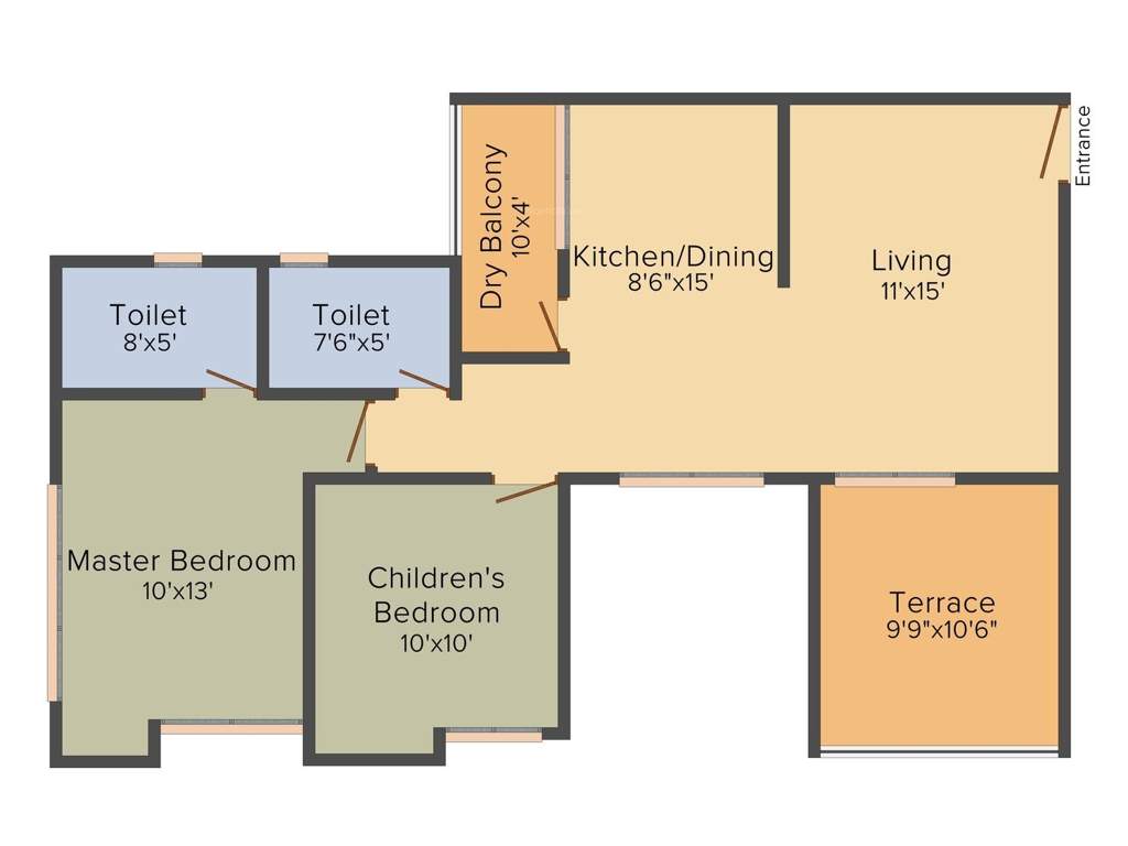 Aagam Highway Bliss (2BHK+2T (1,050 sq ft) 1050 sq ft)