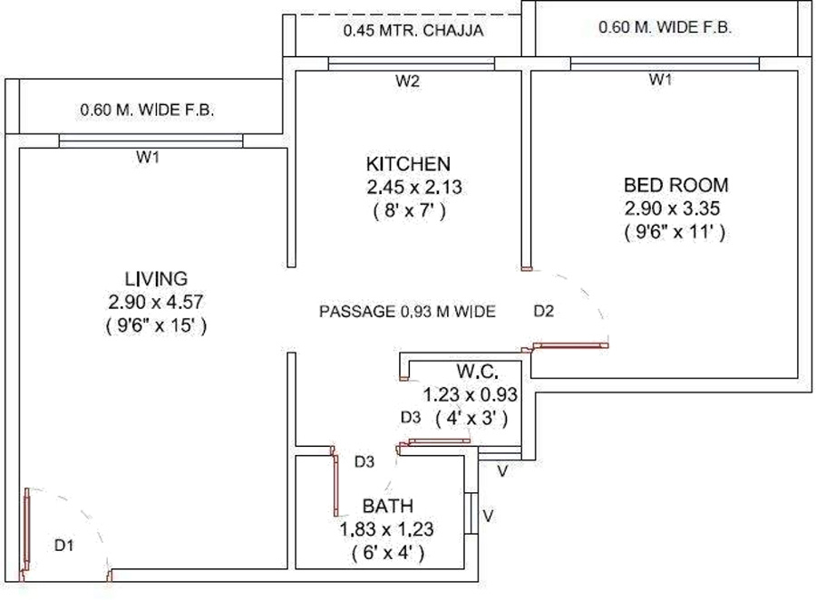 Marvel Sai Shanti Park (1BHK+1T (635 sq ft) 635 sq ft) Marvel Sai Shanti Park (1BHK+1T (635 sq ft) 635 sq ft)