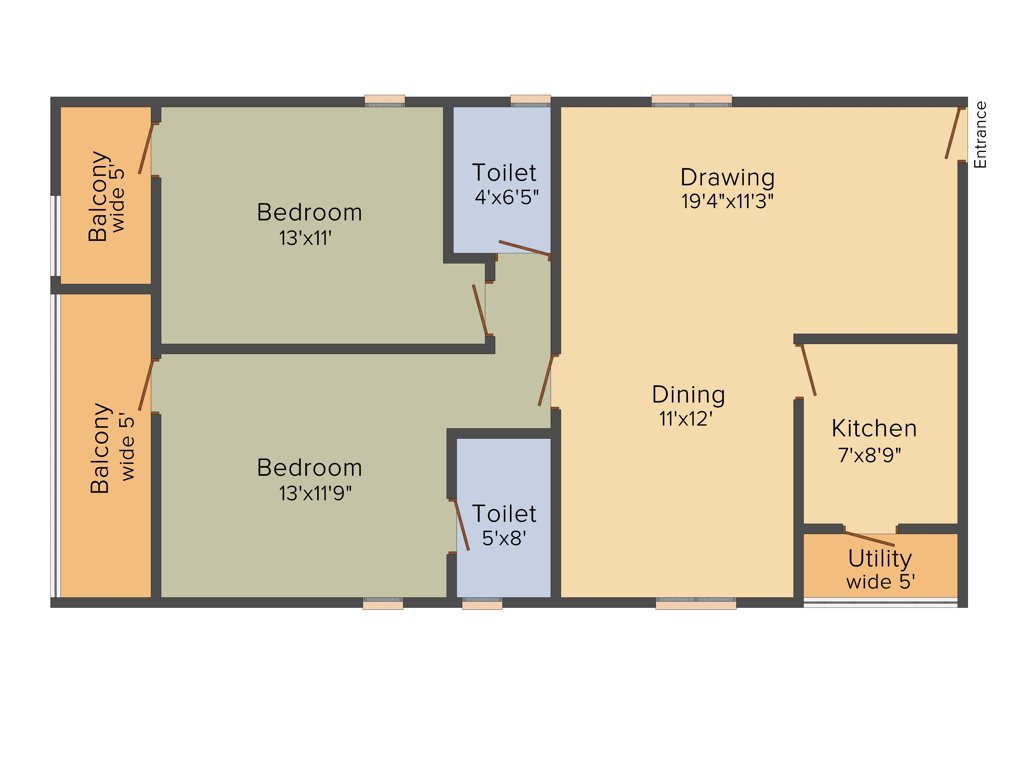 Shweta Aryan (2BHK+2T (1,322 sq ft) 1322 sq ft)