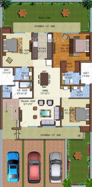 Ferrous Florence Homes (3BHK+3T (2,347 sq ft) + Servant Room 2347 sq ft)