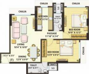 Kamala Matrubhumi (2BHK+2T (736 sq ft) 0 sq ft) Kamala Matrubhumi (2BHK+2T (736 sq ft) 0 sq ft)