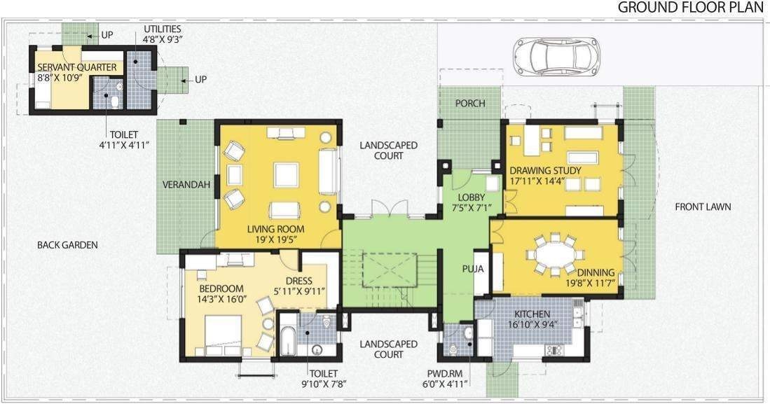Koncept Ambience Anthem Vistas (4BHK+4T (5,034 sq ft)   Servant Room 5034 sq ft)