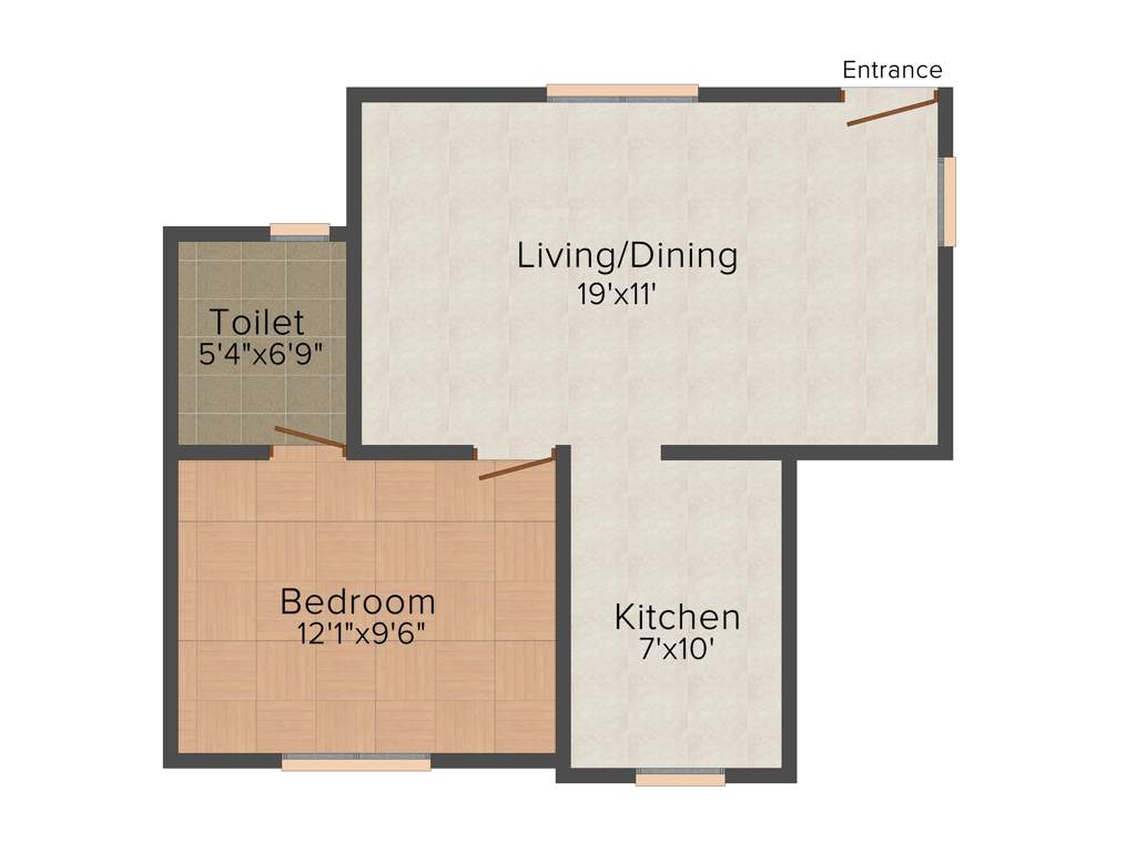 Sekaran Brownidge Square (1BHK+1T (565 sq ft) 565 sq ft)