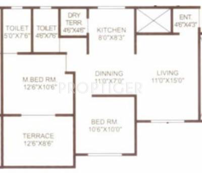 SSD Sai Miracle (2BHK+2T (1,100 sq ft) 1100 sq ft) SSD Sai Miracle (2BHK+2T (1,100 sq ft) 1100 sq ft)