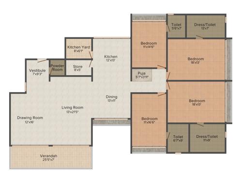 Nishant Ratnaakar BeauMonde (4BHK+5T (3,915 sq ft) Servant Room 3915 sq ft) Nishant Ratnaakar BeauMonde (4BHK+5T (3,915 sq ft) Servant Room 3915 sq ft)