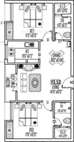 Aavaasa Ramagopal (2BHK+2T (790 sq ft) 790 sq ft)