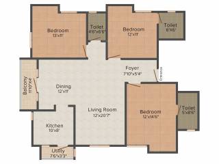 Maxis Sai Sarvam 3BHK+3T (1,568 sq ft)   Pooja Room Maxis Sai Sarvam 3BHK+3T (1,568 sq ft)   Pooja Room
