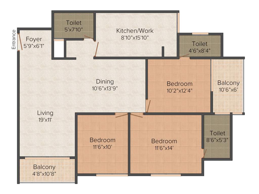 Mohtisham Cottage (3BHK+3T (1,515 sq ft) 1515 sq ft)