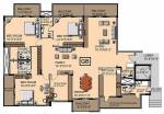 Ashed Regency Aura (3BHK+3T (3,276 sq ft)   Study Room 3276 sq ft)