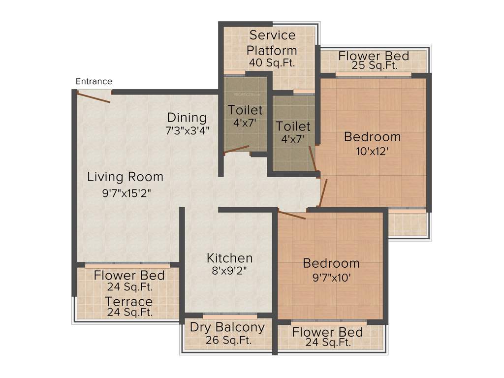 Shree Ramtanu Shree Ganesh (2BHK+2T (1,135 sq ft) 1135 sq ft)