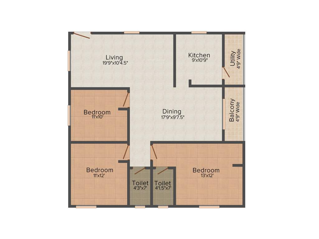 Sharvani Sree Hemadurga Lakshmi Pride (3BHK+2T (1,515 sq ft) 1515 sq ft)