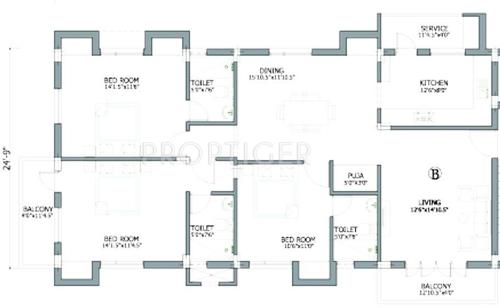 Firm Chokku Nivas (3BHK+3T (1,675 sq ft) 1675 sq ft)