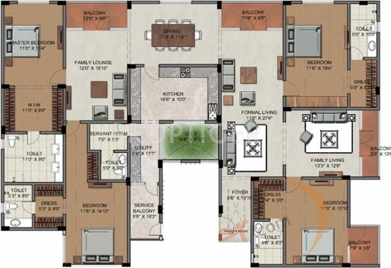Sumanth Sreshta Sundaram (4BHK+4T (3,550 sq ft)   Servant Room 3550 sq ft)