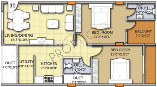 Amigo Sri Sai Royale (2BHK+2T (1,089 sq ft) 1089 sq ft)