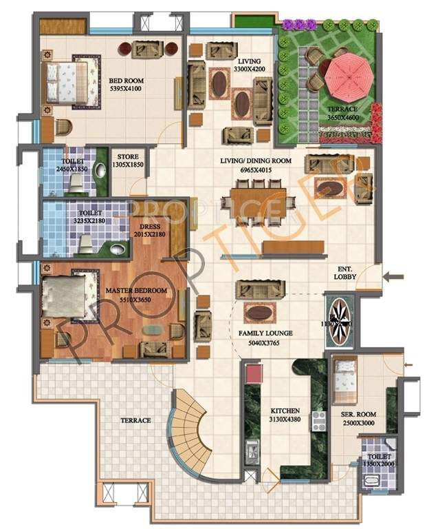 Purvanchal Royal City (5BHK+6T (4,985 sq ft)   Servant Room 4985 sq ft)