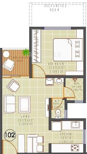 KUL Nation (1BHK+1T (570 sq ft) 570 sq ft) KUL Nation (1BHK+1T (570 sq ft) 570 sq ft)