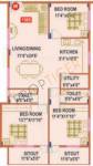 Mahaveer Wilton (3BHK+2T (1,365 sq ft) 1365 sq ft)