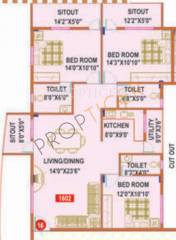 Mahaveer Wilton (3BHK+3T (1,602 sq ft) 1602 sq ft) Mahaveer Wilton (3BHK+3T (1,602 sq ft) 1602 sq ft)
