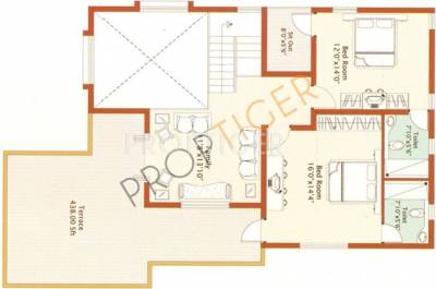 Prasiddhi Cloud 9 (3BHK+3T (2,800 sq ft)   Servant Room 2800 sq ft)