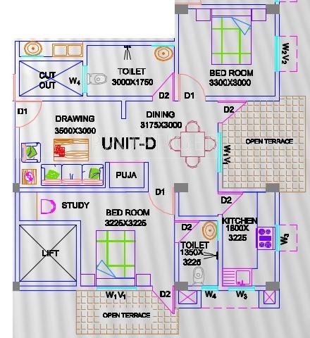 Creative Creative Residency (2BHK+2T (1,145 sq ft) + Study Room 1145 sq ft) Creative Creative Residency (2BHK+2T (1,145 sq ft) + Study Room 1145 sq ft)