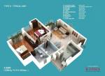 Jaypee Kassia (2BHK+2T (1,200 sq ft) 1200 sq ft)