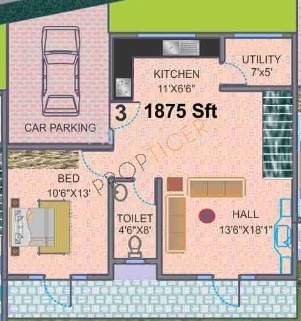 Sai Deccan Palm Villas (3BHK+3T (1,875 sq ft) 1875 sq ft)