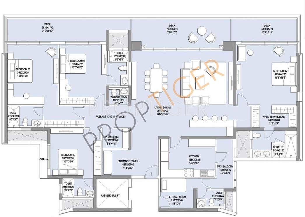 L And T Emerald Isle (4BHK+6T (4,235 sq ft) + Servant Room 4235 sq ft)
