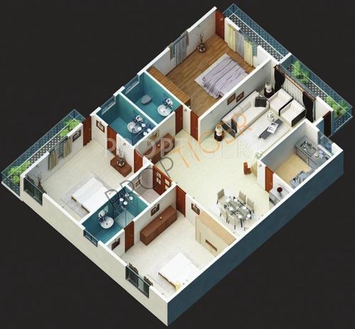 Comfort Gardenia (3BHK+3T (1,763 sq ft) + Pooja Room 1763 sq ft)