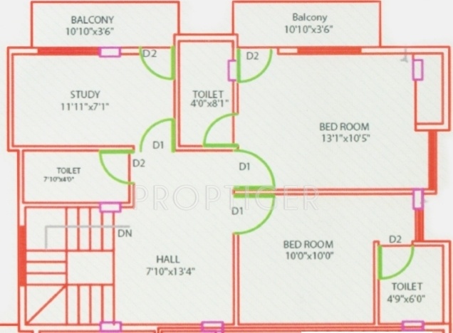 Ever Green Saathvic (3BHK+4T (1,752 sq ft)   Study Room 1752 sq ft) Ever Green Saathvic (3BHK+4T (1,752 sq ft)   Study Room 1752 sq ft)