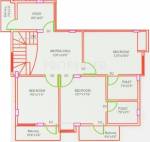 Ever Green Saathvic (3BHK+3T (2,006 sq ft)   Study Room 2006 sq ft)