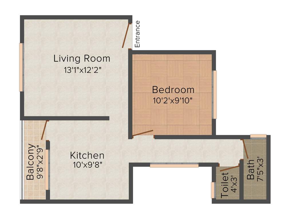 Kapil Dreams (1BHK+1T (615 sq ft) 615 sq ft)