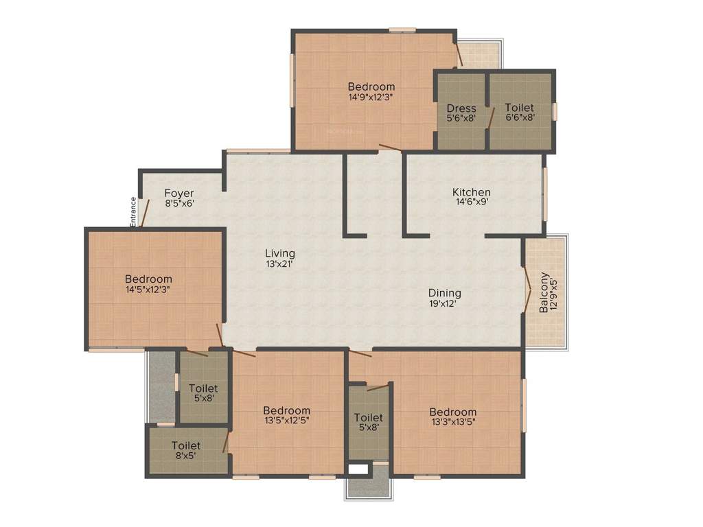 Appaswamy Luz Amor (4BHK+4T (2,494 sq ft) 2494 sq ft)
