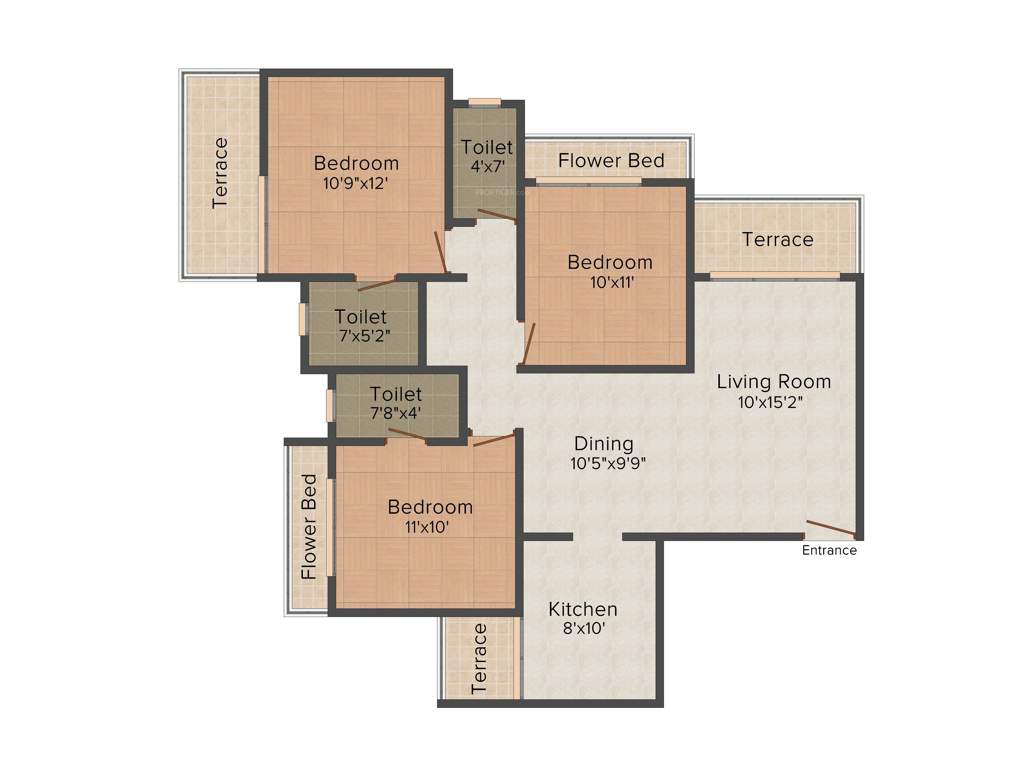 Neelkanth Exotica (3BHK+3T (1,500 sq ft) 1500 sq ft)