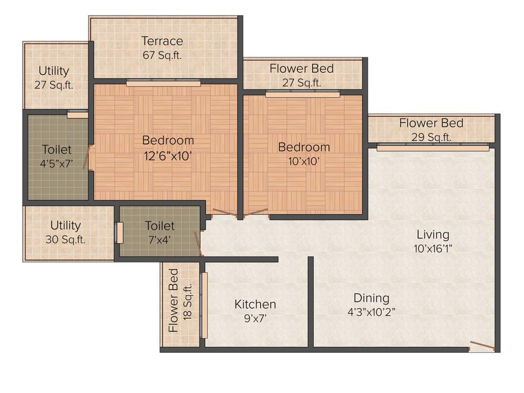 Laxmanbhai Laxcon Plaza (2BHK+2T (1,200 sq ft) 1200 sq ft)