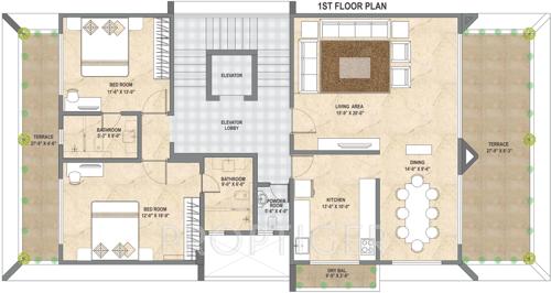 Supreme Palms (4BHK+5T (5,275 sq ft) + Servant Room 5275 sq ft)