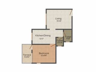 Stark Aura (1BHK+1T (582 sq ft) 582 sq ft) Stark Aura (1BHK+1T (582 sq ft) 582 sq ft)