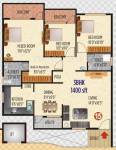 Vaastu Hillview 1 (3BHK+2T (1,400 sq ft) 1400 sq ft)